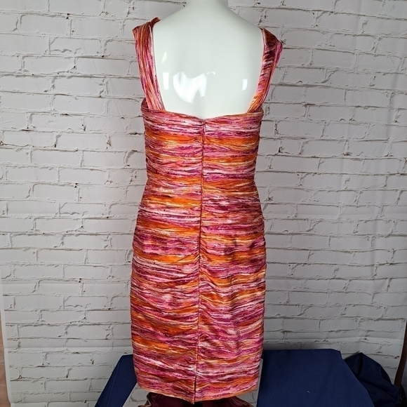 𝅺CARMEN Marc Valvo Printed Silk Halterneck Dress - Picture 6 of 14